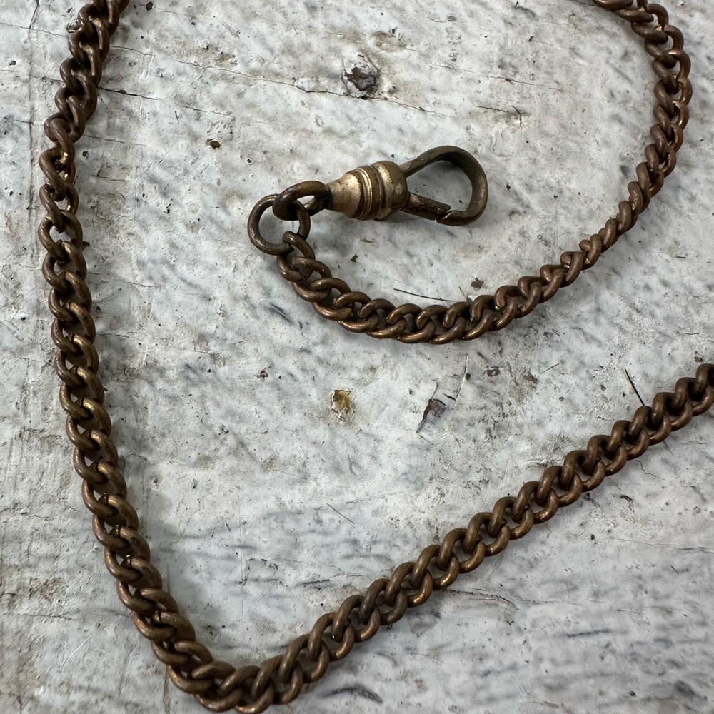 Antique 9.5” Watch Fob Chain - Picture 4 of 6
